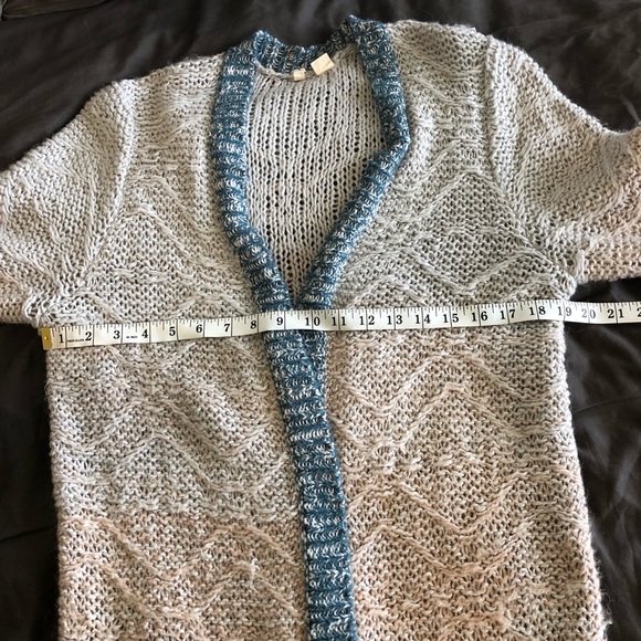 Moth Ombré Boho Duster Thick Knit Cardigan Sweater - Picture 6 of 8